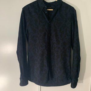 All Saints Leopard Print Shirt Size Small